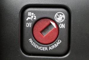 toggle switch for airbag in car