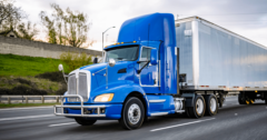 commercial truck on highway