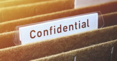 confidential file folder