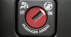 toggle switch for airbag in car